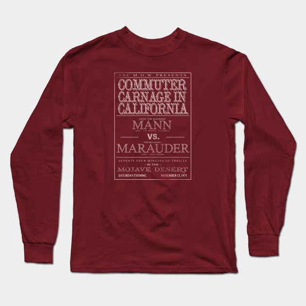 Commuter Carnage in California Long Sleeve T-Shirt by PanicMoon